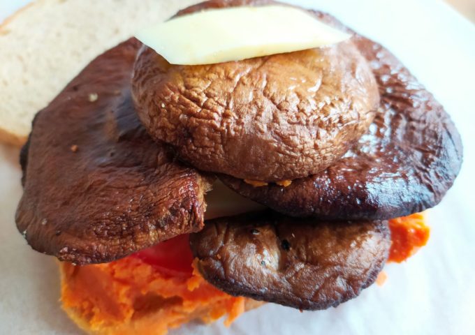 Shiitake sendvič